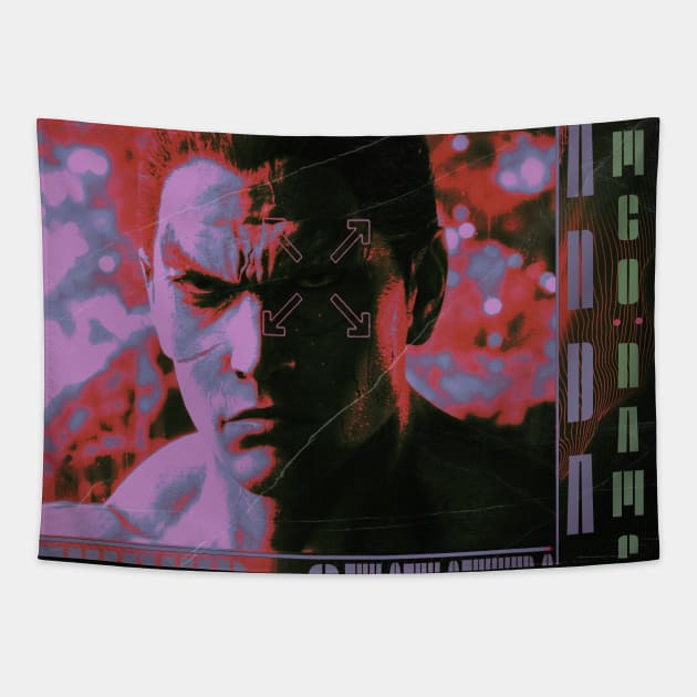 Tekken 8 : Kazuya Mishima Tapestry by Allissweell