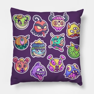 Cute Monster Head Collection Pillow