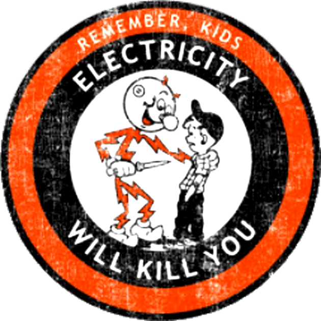 Remember Kids Electricity Will Kill You Kids T-Shirt by BBI