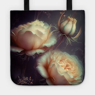 Iridescent pastel roses 9 Tote