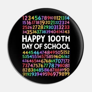 100Th Day Of School Teacher Kids 100 Days Math Numbers Pin