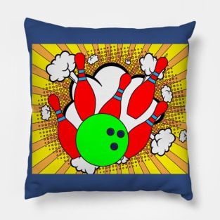 Destroy Pin Bowling Skittles Ball Pillow