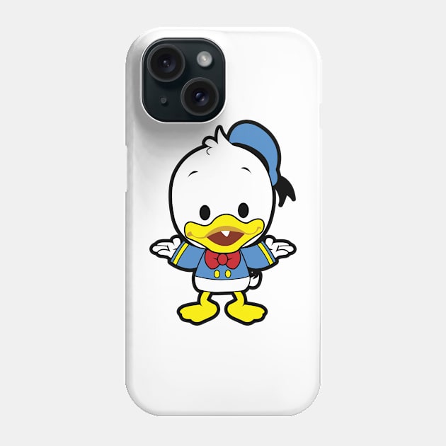 Cute Donald Duck Chibi Phone Case by untitleddada