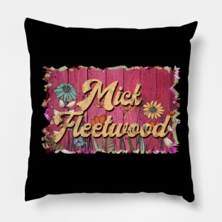Classic Fleetwood Personalized Flowers Proud Name Pillow