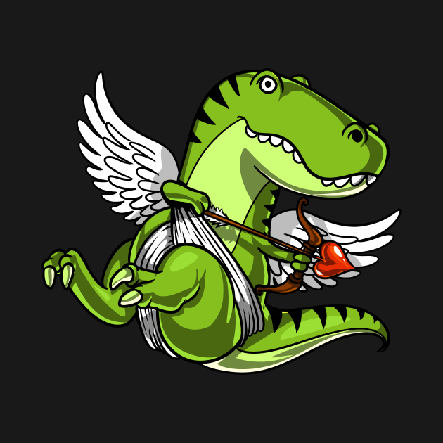 T-Rex Dinosaur Cupid by underheaven