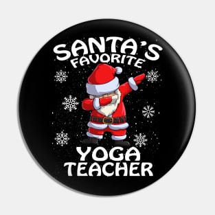 Santas Favorite Yoga Teacher Christmas Pin