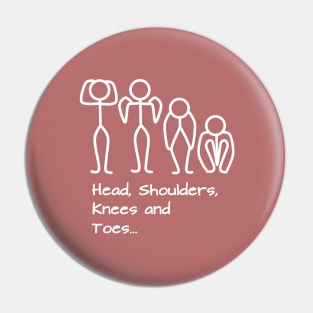 Stickman / Head, shoulders, knees and toes... Pin