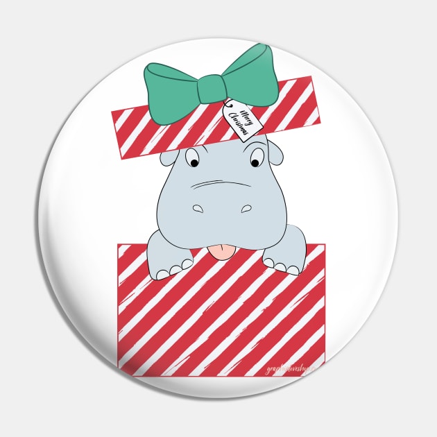 I want a Hippopotamus for Christmas © GraphicLoveShop Pin by GraphicLoveShop