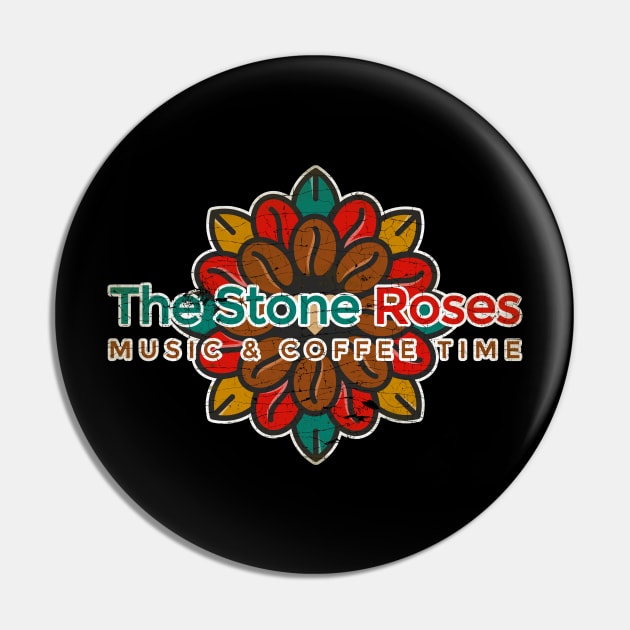 The Stone Roses Music & Cofee Time Pin by Testeemoney Artshop