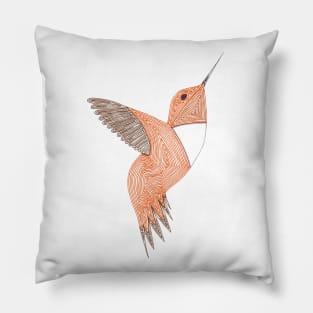 Rufous Hummingbird Pillow