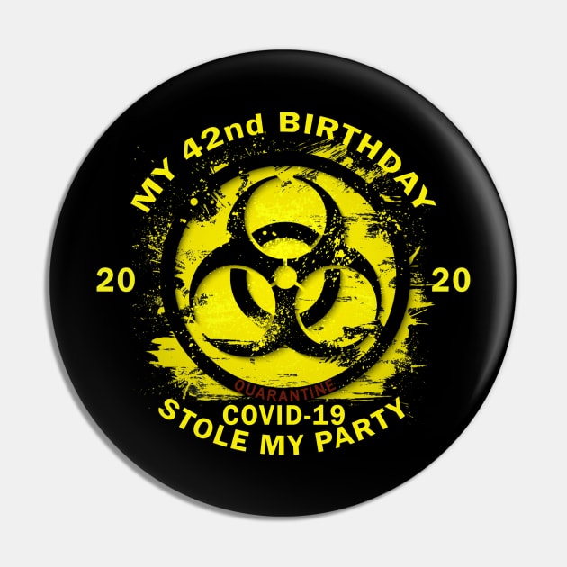 42nd Birthday Quarantine Pin by Omarzone