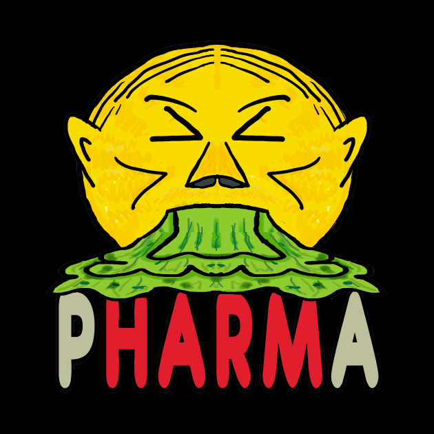 Anti Big Pharma Vomit by Mark Ewbie