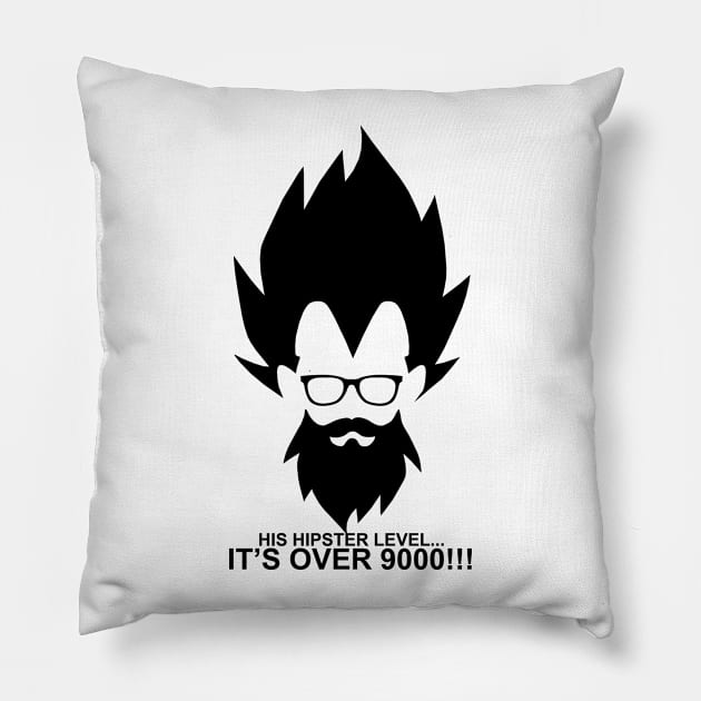 Hipster Vegeta Pillow by NemiMakeit