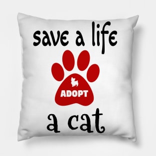 adopt a cat Pillow