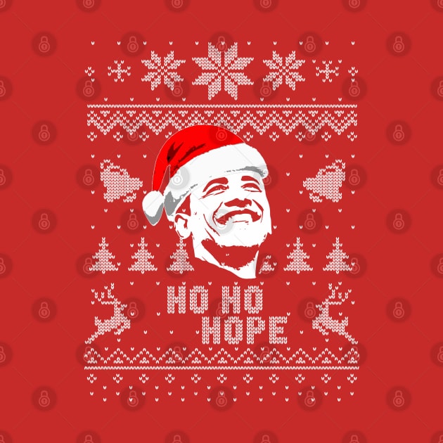Ho Ho Hope Barack Obama Christmas by Nerd_art
