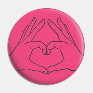 LOVE FINGERS Pin