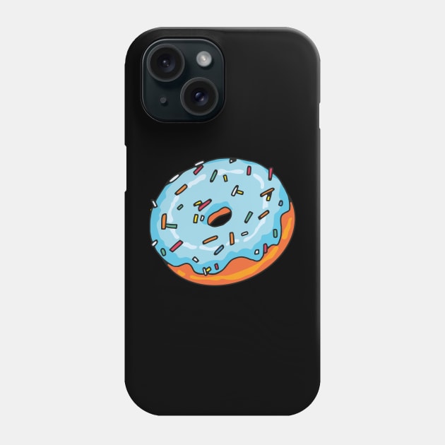 Blue Glazed Donut Phone Case by okpinsArtDesign