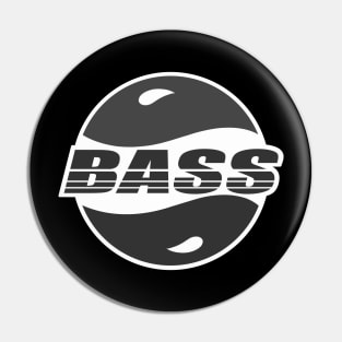 Bass Logo Black and White Pin