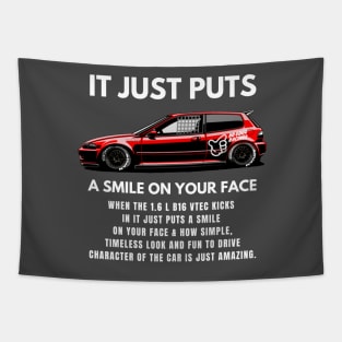 It just puts a smile on your face - B16 Vtec Tapestry