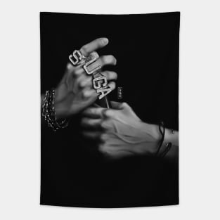 Suga's hands Tapestry