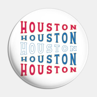 TEXT ART USA HOUSTON Pin