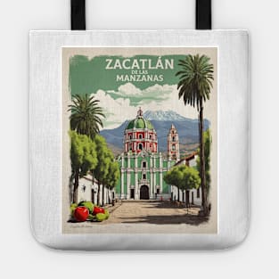 Zacatlan de las Manzanas Puebla Mexico Vintage Tourism Travel Tote