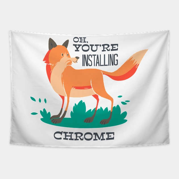 Fox Chrome Tapestry by BrillianD