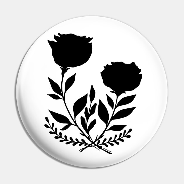 Black Roses Pin by LadyMorgan