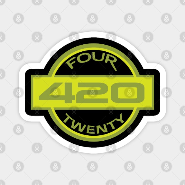 Four Twenty 420 Magnet by Fuckinuts