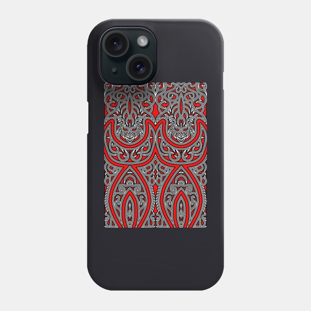 tribal batak motif 7 Phone Case by Hahanayas