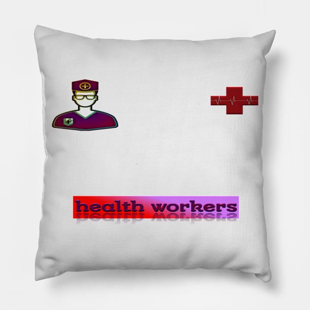 Health workers Pillow by Idham Jaya
