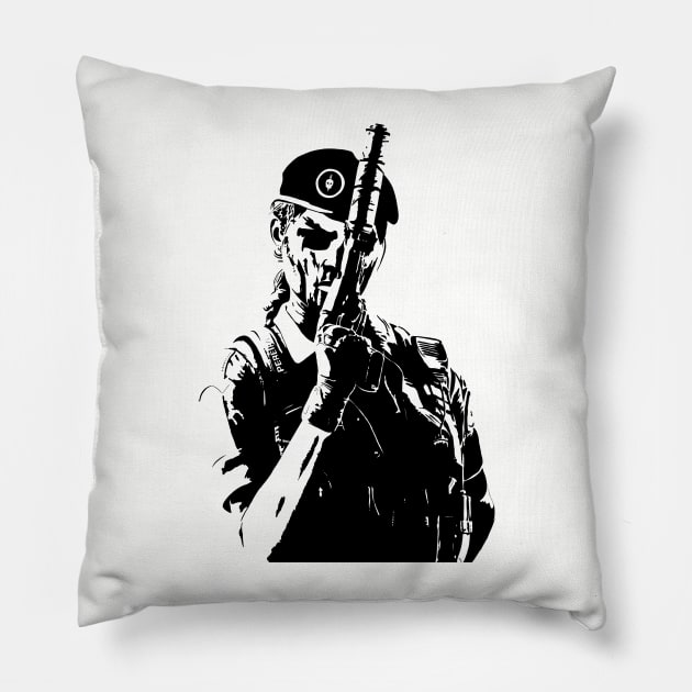 Rainbow Six Siege Caveira Pillow by Donut