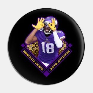 Justin Jefferson Diamond Style Pin