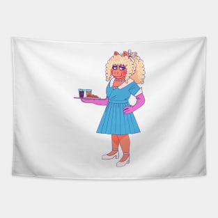 Waitress piggy Tapestry