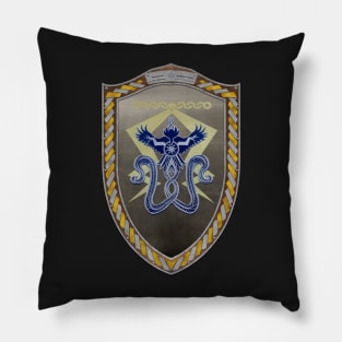 Stormfront (Shield Gold and silver Celtic Rope) Pillow