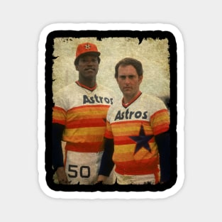 J.R. Richard and Nolan Ryan in Houston Astros Magnet