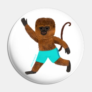 Woolly Monkey Pin