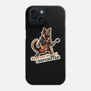 German Shepherd Rockstar Phone Case