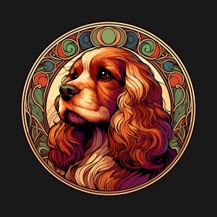 Cocker Spaniel  - Dog Owner Design - Art Nouveau Style T-Shirt