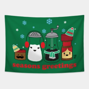 SEASONS GREETINGS Tapestry