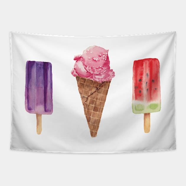 Ice cream Tapestry by InnaPatiutko