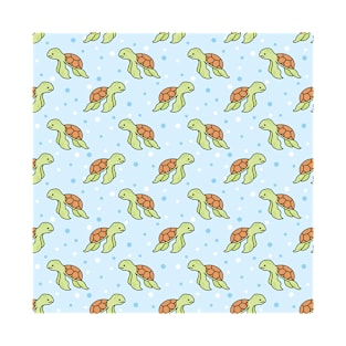 Sea Turtle Cute Animal Pattern T-Shirt