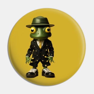 Dapper Amphibian: The Sartorial Frog Pin