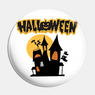 Halloween horrifying house Pin