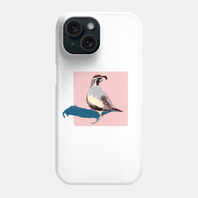 Quail Phone Case by Sophie Lucido Johnson