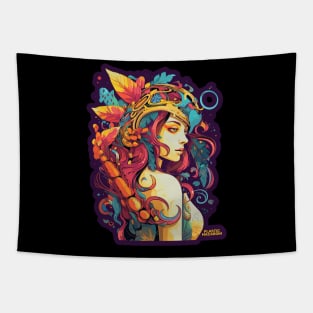 Plastic Macaroni Boho Trippy Hippy Galactic Noodle Tapestry