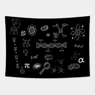 The Power of Science: Celebrate Scientific Discovery with Our Scientific Tools T-Shirt Tapestry