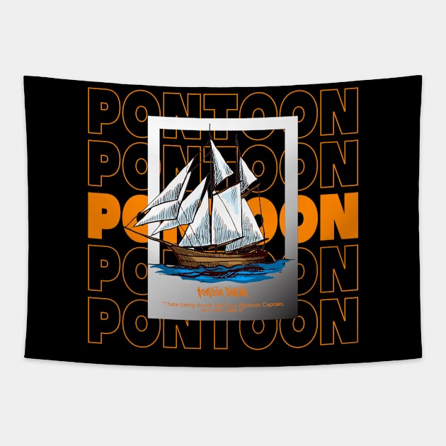 Pontoon Captain Tapestry by iniandre