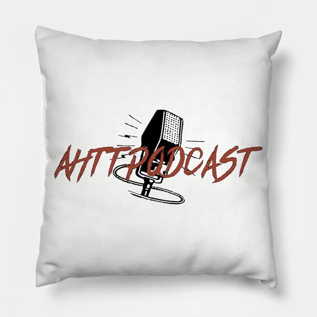 AHTTPodcast - Soundwaves T-Shirt Pillow by Backpack Broadcasting Content Store