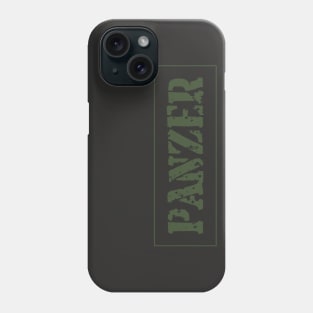 The beauty of minimalism! PANZER inscription Phone Case